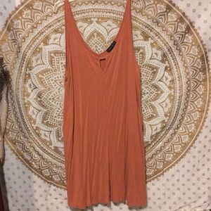 light peach dress